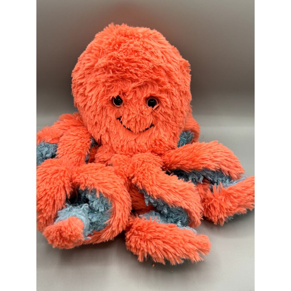 Manhattan Toy Co. Orange Octopus Plush Toy Doll